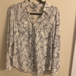 Express skull print Portofino shirt